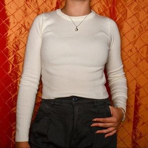 white long sleeve top from forever 21